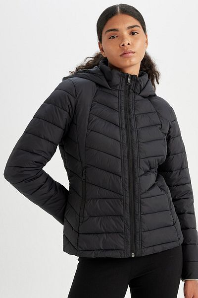 DeFacto Fit Ultra Light Coat Water Repellent Hooded Zippered C4945Ax24Wn