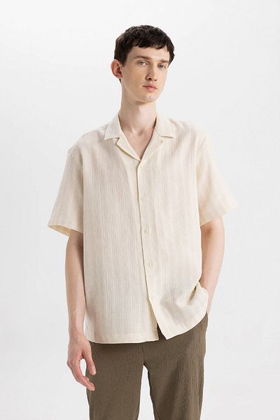 DeFacto Comfortable Cut Short Sleeve Shirt - C7582AX24SM