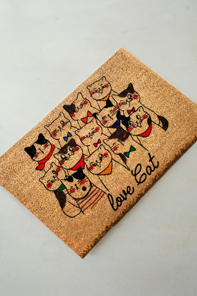 Chilai Home جواز سفر كوكو فريند كات مقاس 40 × 60 سم، جواز سفر بشعيرات قبل الباب