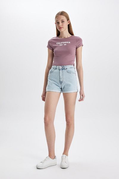 DeFacto Tricou cu mânecă scurtă, cu decolteu circular, imprimat C9333ax24sm