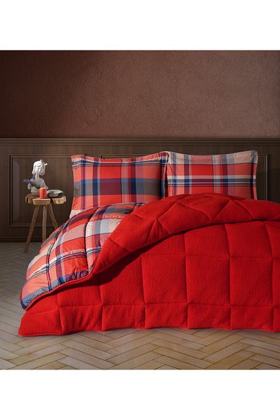 Clasy Wellsoft Quilt Set Double Life Is V3 Red