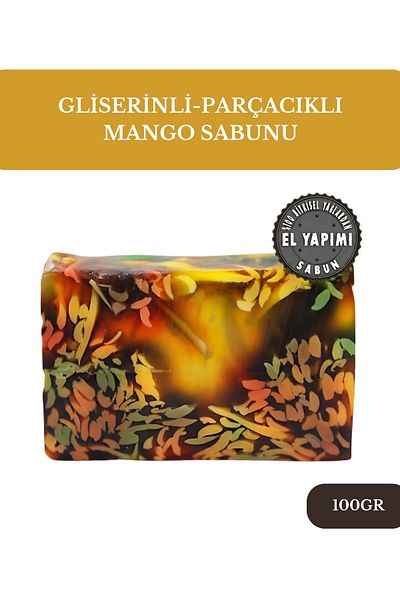 bermark Mango Gel Soap with Glycerin Particles 100 Gr - Intense Fragrance, Moisturizing Effect