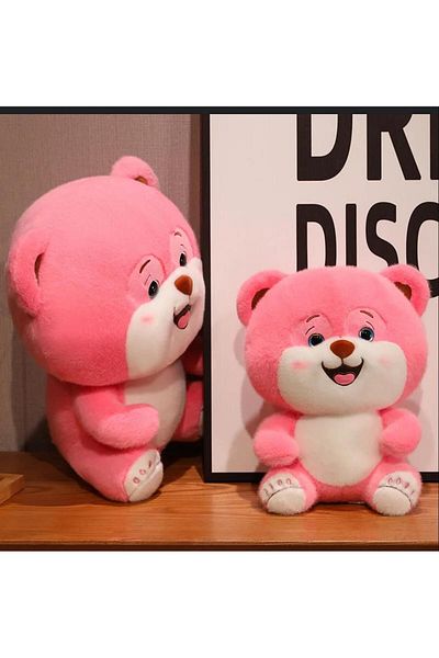 Pababo Pink Smiling Teddy Bear Mani