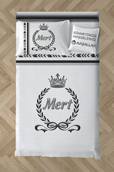 MEKTA HOME Bebek ve Çocuk Odası İsimli Sünnet Pike Takımı MHSPT-4068