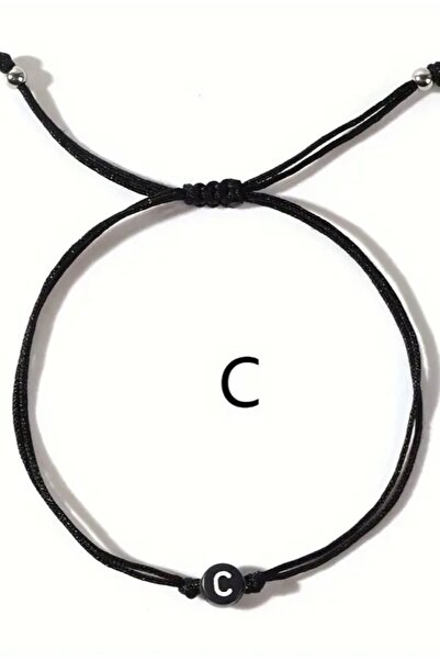 bygüneşaccessories Harfli Boncuk Bileklik C Harf BİL001