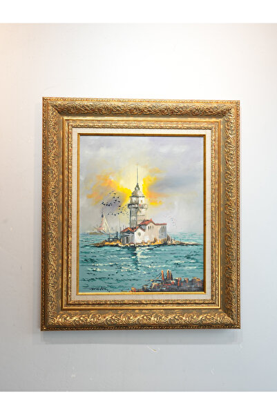 Asmin Sanat Evi İSTANBUL MANZARALI YAĞLI BOYA TABLO 62X72 CM