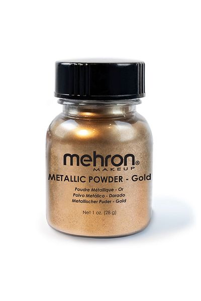 Mehron Metallic Powder Metallic Powder Gold, 28g