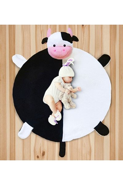 Pandamkee Baby Play Mat 120 Cm Play Mat with Cow