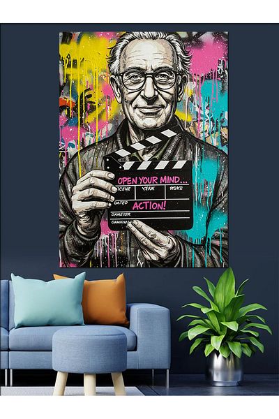 Tablomega Idea Man Poster Decorative Canvas - Mdf Wooden Painting