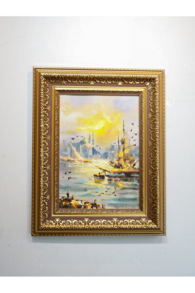 İSTANBUL MANZARALI YAĞLI BOYA TABLO 50X40 CM