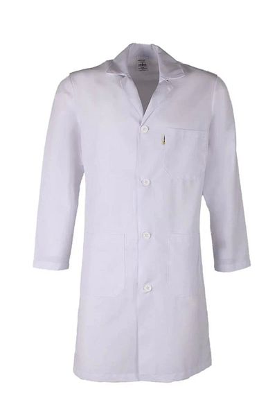 Kardelen Long Sleeve White Apron for Doctor, Nurse, Teacher and Pharmacists