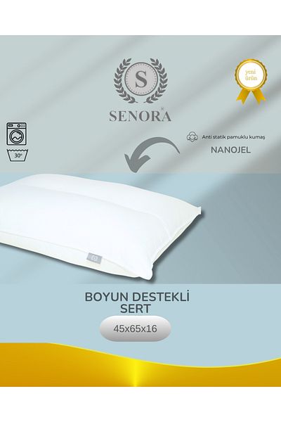 SENORA Hard Pillow with Neck Support