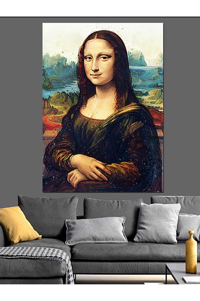 Tablomega Pânză decorativă Mona Lisa Classic Portrait - Lemn MDF