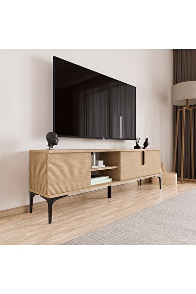 ALONEX HOME Tarz Tv Ünitesi , Raflı Tv Sehpası , 180 Cm Tv Konsolu, Ekonomik Tv Ünitesi (FULL YUNUS)