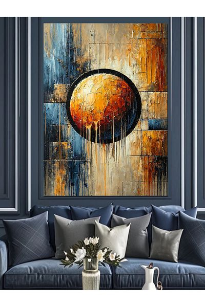 Tablomega Pânză decorativă Abstract Globe Art - Lemn MDF