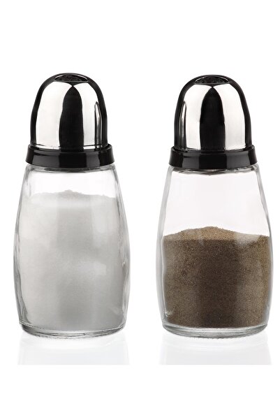 Herevin Double Salt & Spice Shaker Set with Metal Oval Lid