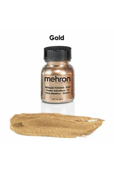 Mehron Metallic Powder Metallic Powder Gold, 28g