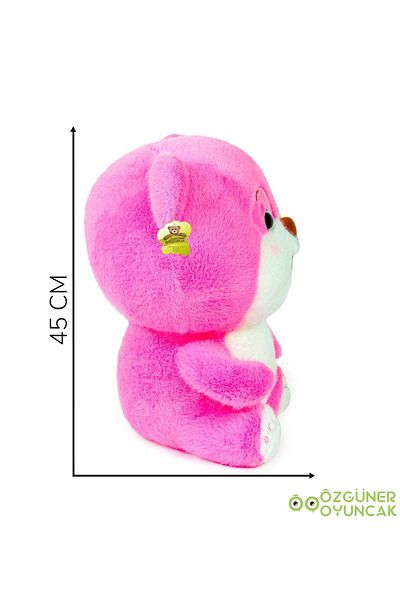 Pababo Pink Smiling Teddy Bear Mani