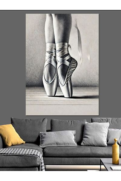 Tablomega Balerina și vârfurile degetelor Pânză decorativă - Lemn MDF