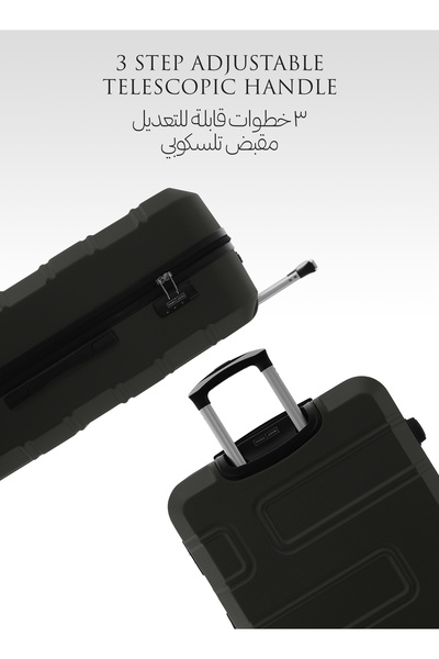 PARAJOHN UrbanShield 20-Inch Cabin Size Hard Shell Carry-On Luggage Trolley Bag with 360° Spinner Wheels