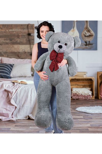 Özgüner Oyuncak 125 cm Large Teddy Bear with Bow Tie - Large Size, New Design