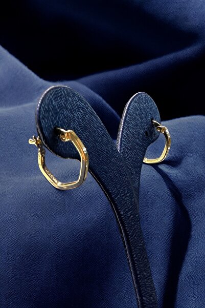 Altınaşkı Altıgen Altın Küpe