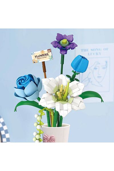 Vagon Lz4602 Loz Flower Block Set 488 Pieces - Life