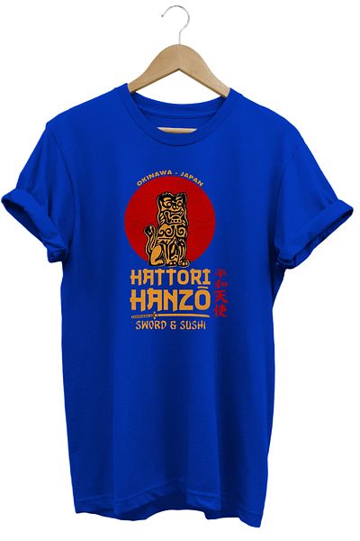 remonz Kill Bill Hattorı Hanzo με στάμπα 100% βαμβακερό κανονικό μπλουζάκι κανονικού μεγέθους T-shirt