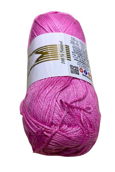 Alize 100% Mercerized Cotton Batik Hand Face, 98 Pink Skirt, Blouse, Pareo, Amigurami