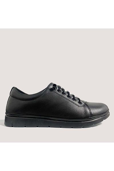 Bulldozer Women's Leather Laceless Casual Shoes 250782   - Black - 37