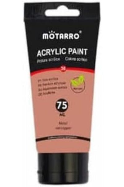 MOTARRO MP042-6 طلاء أكريليك 75 مل، عبوة من قطعتين، نحاسي معدني