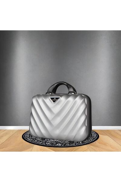 My Valice Lotus Abs Makyaj Çantası & El Valizi Gri