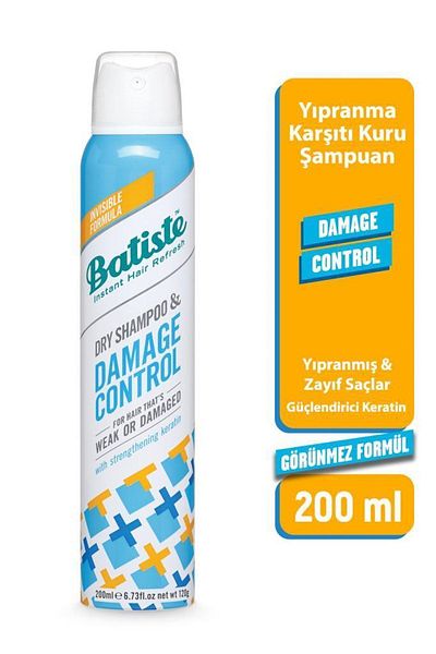 Batiste Anti-Wear Dry Shampoo - Hair Benefits Damage Control Dry Shampoo 200 ml 5010724532997
