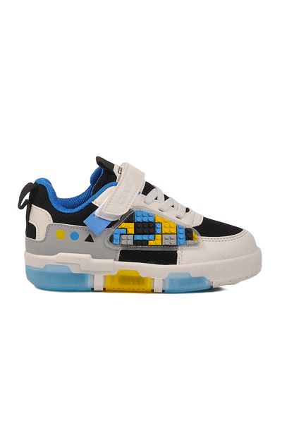 AYAKMOD Black White Unisex Kids Sports Shoes Legos P Model