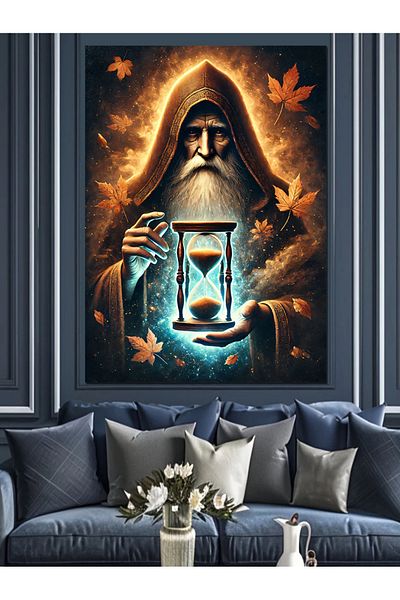 Tablomega Pânză decorativă Clepsidra și Timpul Vrăjitorului - Pictură din Lemn MDF