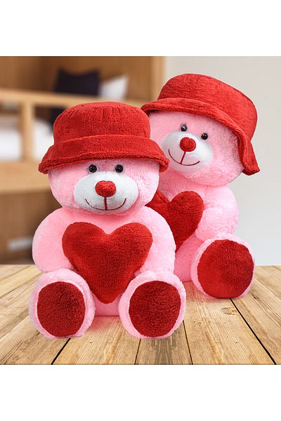 Pandamkee 70 cm Teddy Bear with Hat Special Gift for Lover