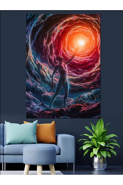 Tablomega Pânză decorativă Inner Journey - Lemn MDF