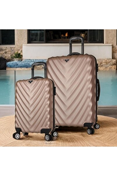 My Valice Lotus Abs Kabin Ve Büyük Boy Gold 2'li Valiz Seti