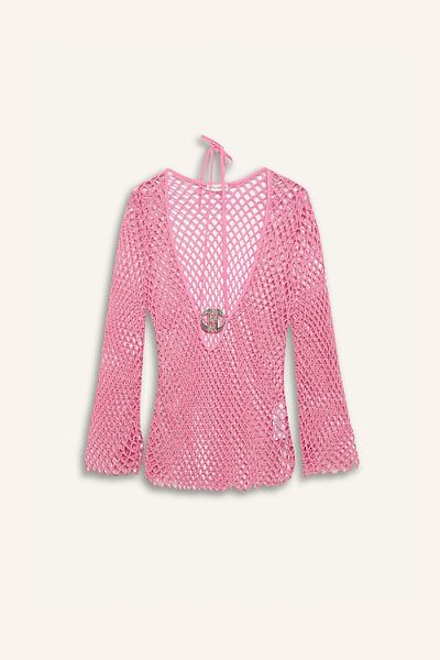 DeFacto DeFacto Mesh Mini-Strandkleid - Langarm C5814AX24HS