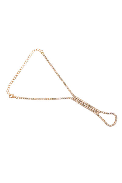 Mupten Zircon Stone Waterway 3 Row Motif Gold/Silver Şahmeran