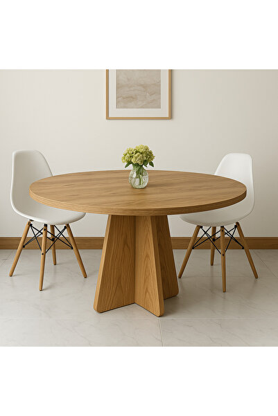 moka park avm Barberon yuvarlak modern dekoratif yemek masası mutfak masası