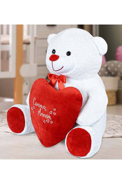 Pandamkee 100 Cm My Dear Mother Big Teddy Bear with Heart (100% Domestic)