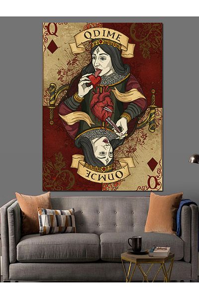 Tablomega Pânză decorativă Heart Eater Tile Girl - Lemn MDF