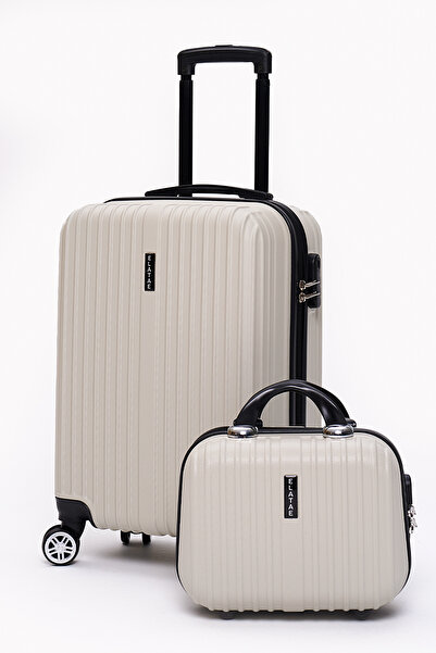 ELATAE 2'li Valiz Seti Elatae Valiz Kabin Boy ve Makyaj 2'li Set 1020