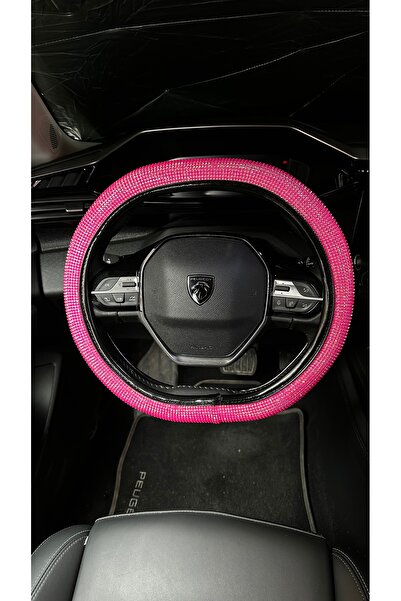 Fox Pembe Taşlı Direksiyon Kılıfı Peugeot Direksiyonlarına Özel Tasarım