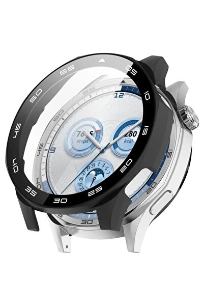 Alstrap Huawei Watch Gt 5 46mm Uyumlu Sayısal Kadranlı Ekran ve Kasa Koruyucu