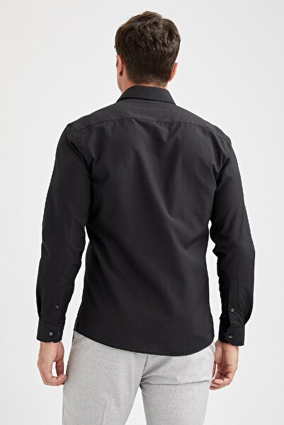 DeFacto Slim Fit Dar Kesim Klasik Uzun Kollu Gömlek R4340azns
