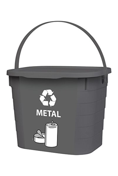 Herevin 7,3 lt Geri Dönüşüm Kutusu - Metal 219 mm x 270 mm x 212 mm