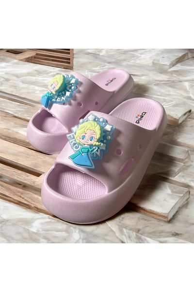Akınal Bella Girl's Beach Pool Play Figured Slippers Suitable for Daily Use