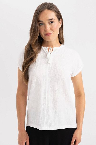 DeFacto Crew Neck Short Sleeve Regular Fit T-Shirt C9375ax24sm
